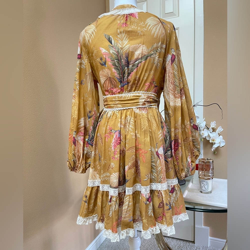Zimmermann ASCENSION FRILL MINI DRESS sz 3 AU NEW $795 - Picture 4 of 17